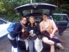 7th June - the end of the night walk - enjoying a cup of tea before Paul drove us home