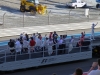 And then on race day, waving to the drivers