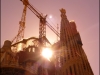 Jan's arty shot of the unfinished La Sagrada Família through Paul's sunglasses - who needs expensive polarising filters?