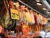 Cured meats at La Boqueria - they are something of an artform, thinly sliced and full of flavour