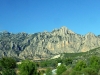 The journey back to Barcelona afforded one last look at the serrated mountain range
